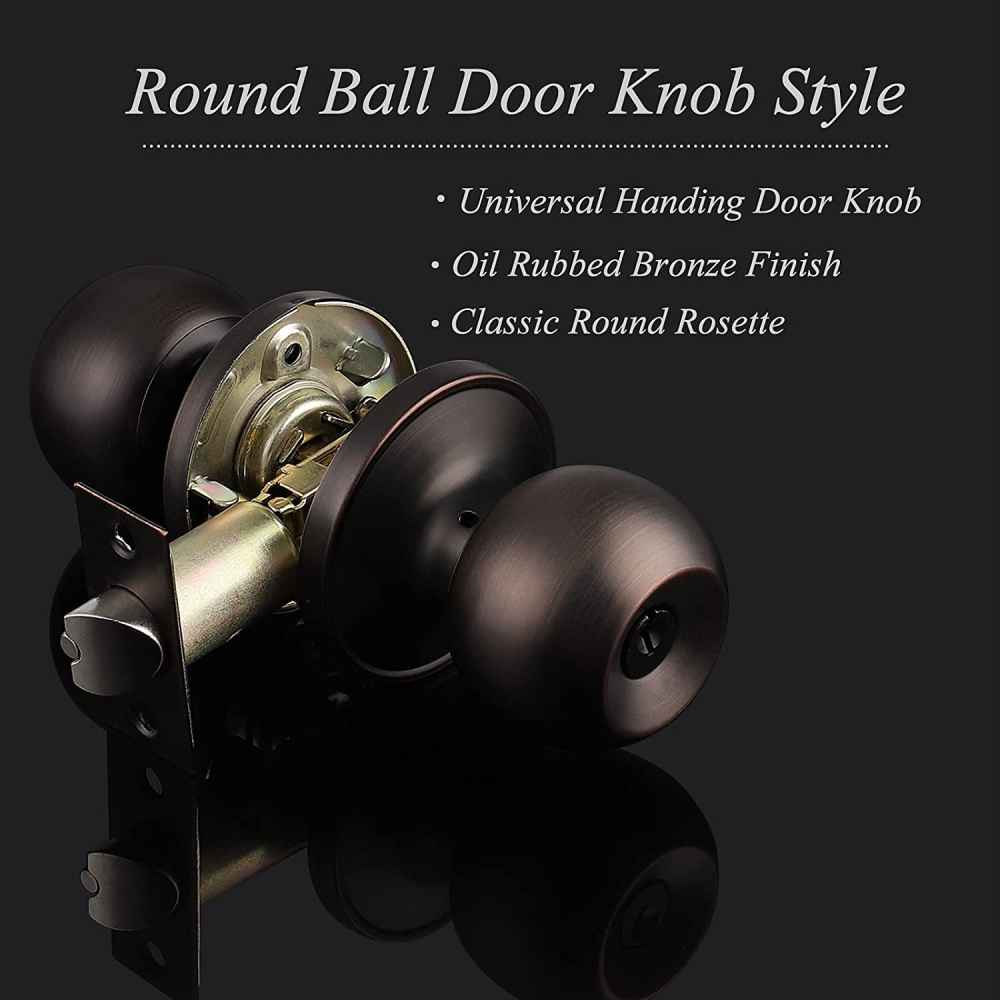 2.25-in. x 1.05-in. Stainless Steel Door Door Lock In Oil Rubbed Bronze