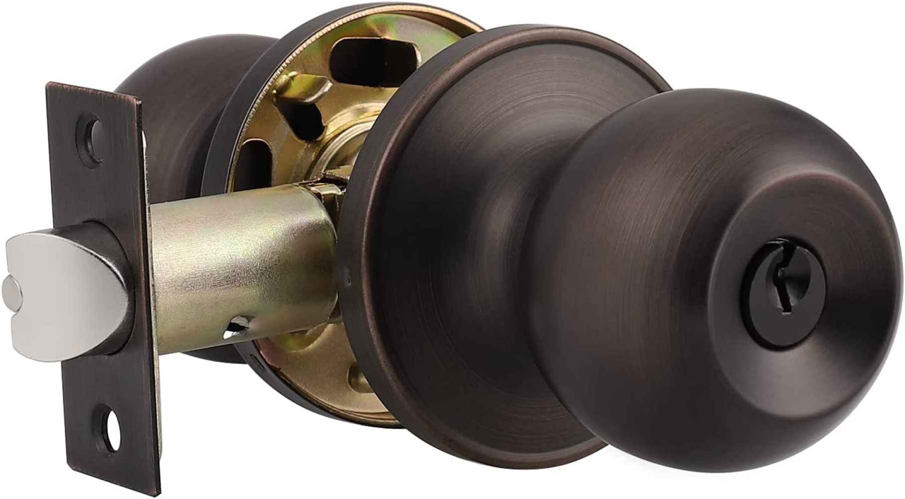 2.25-in. x 1.05-in. Stainless Steel Door Door Lock In Oil Rubbed Bronze