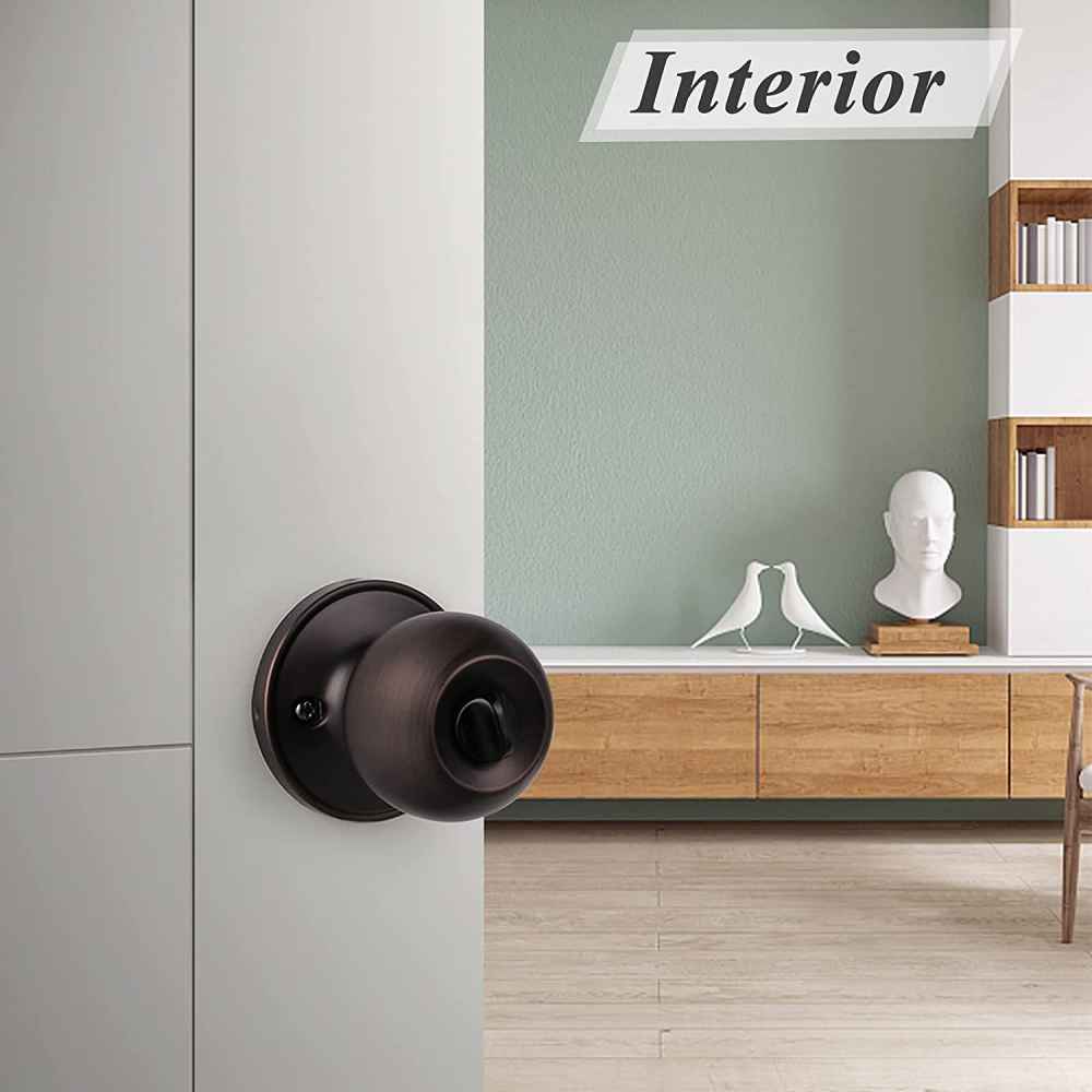 2.2-in. x 0.03-in. Stainless Steel Door Door Lock In Oil Rubbed Bronze