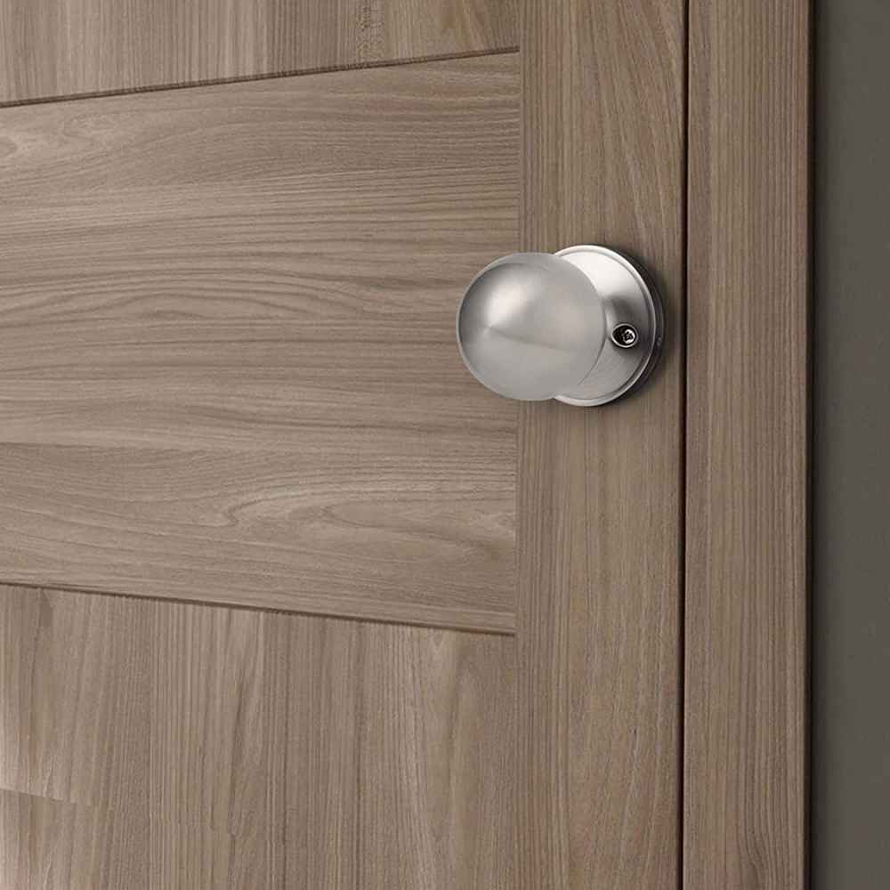 2.2-in. x 0.04-in. Stainless Steel Door Door Knob In Brushed Nickel