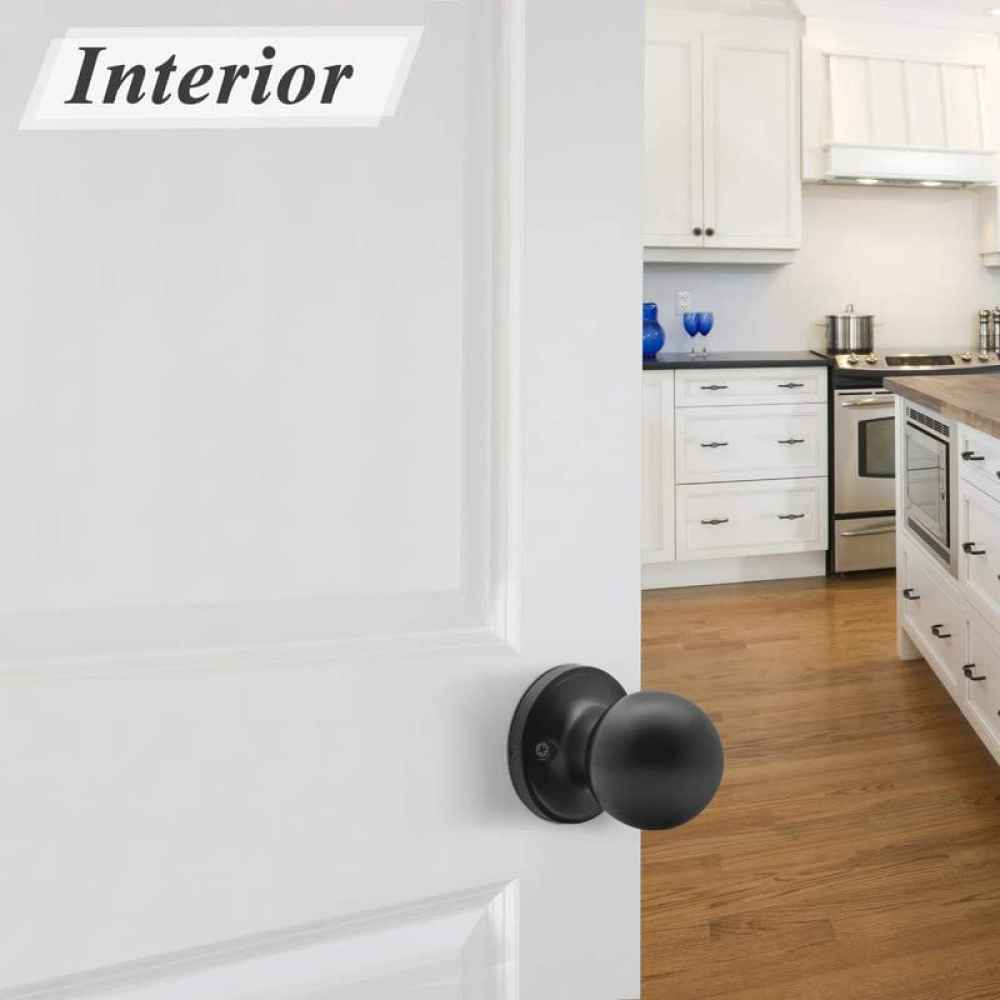 2.5-in. x 0.01-in. Stainless Steel Door Door Lock In Black