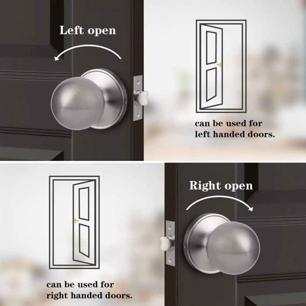 2.5-in. x 0.01-in. Stainless Steel Door Door Lock In Brushed Nickel