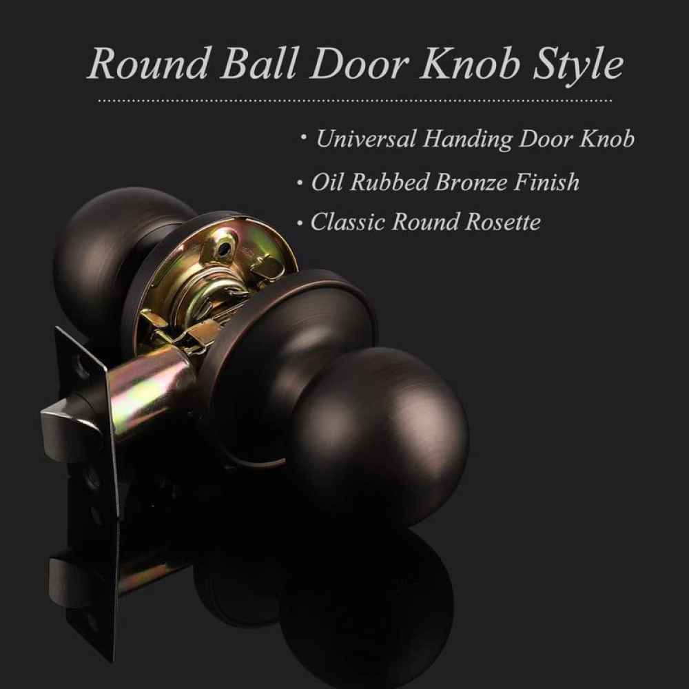 2.5-in. x 0.01-in. Stainless Steel Door Door Lock In Oil Rubbed Bronze
