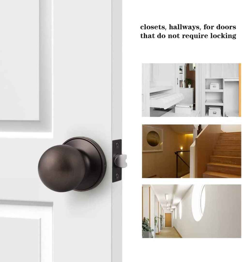 2.5-in. x 0.01-in. Stainless Steel Door Door Lock In Oil Rubbed Bronze