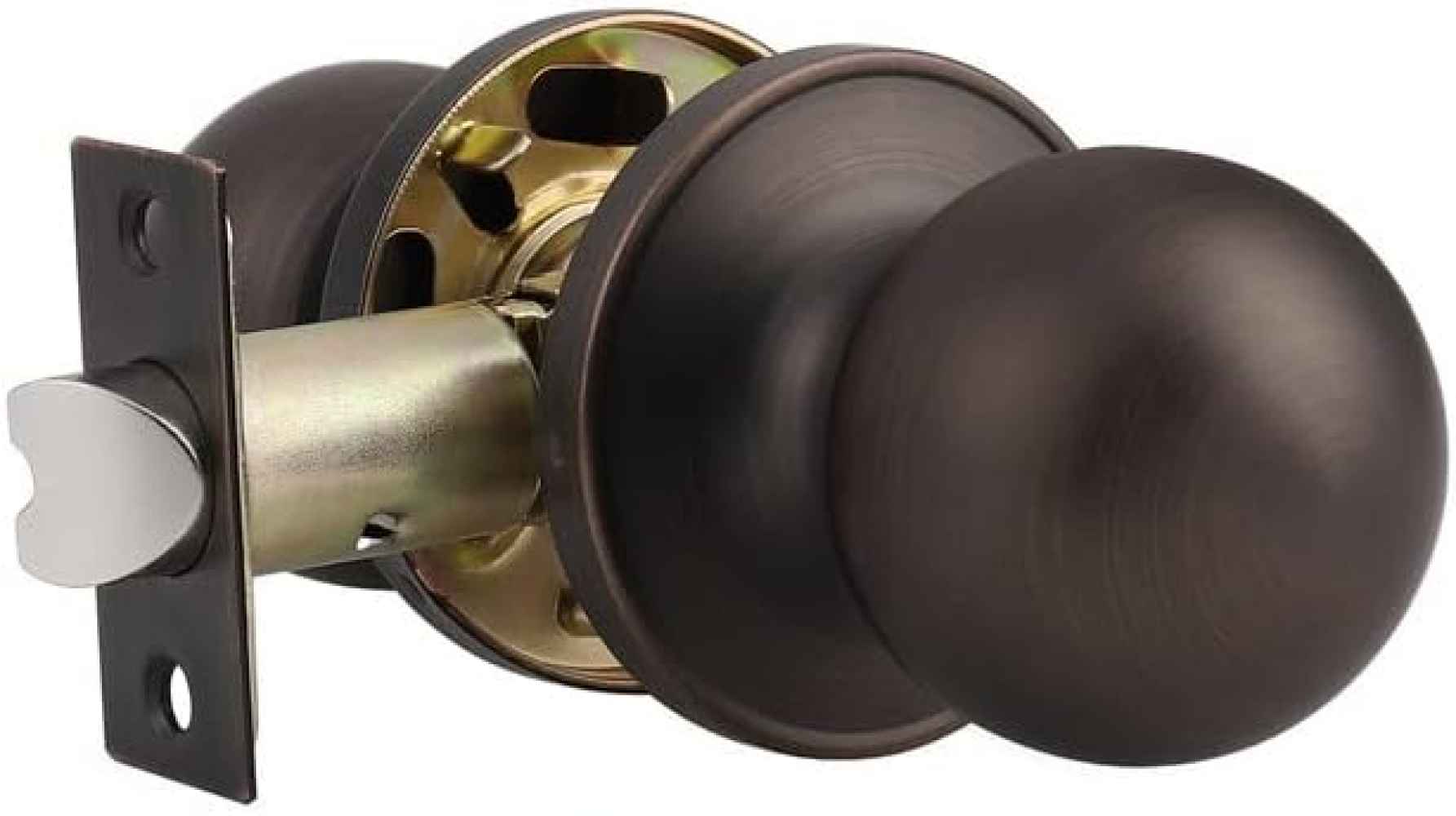 2.5-in. x 0.01-in. Stainless Steel Door Door Lock In Oil Rubbed Bronze