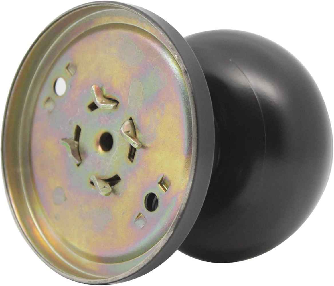 2.2-in. x 0.04-in. Stainless Steel Door Door Knob In Black