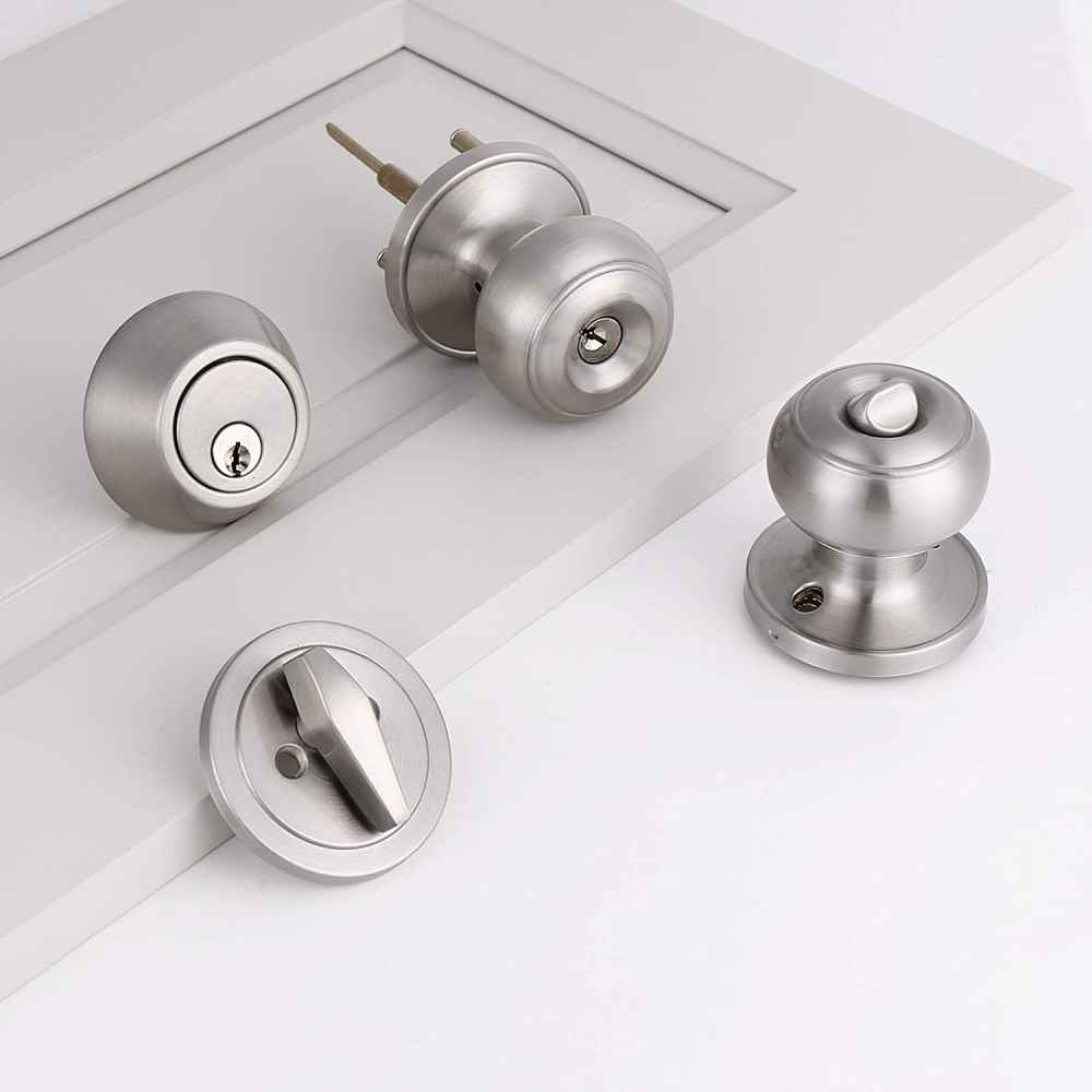 2.5-in. x 0.03-in. Stainless Steel Door Door Lock In Satin Nickel