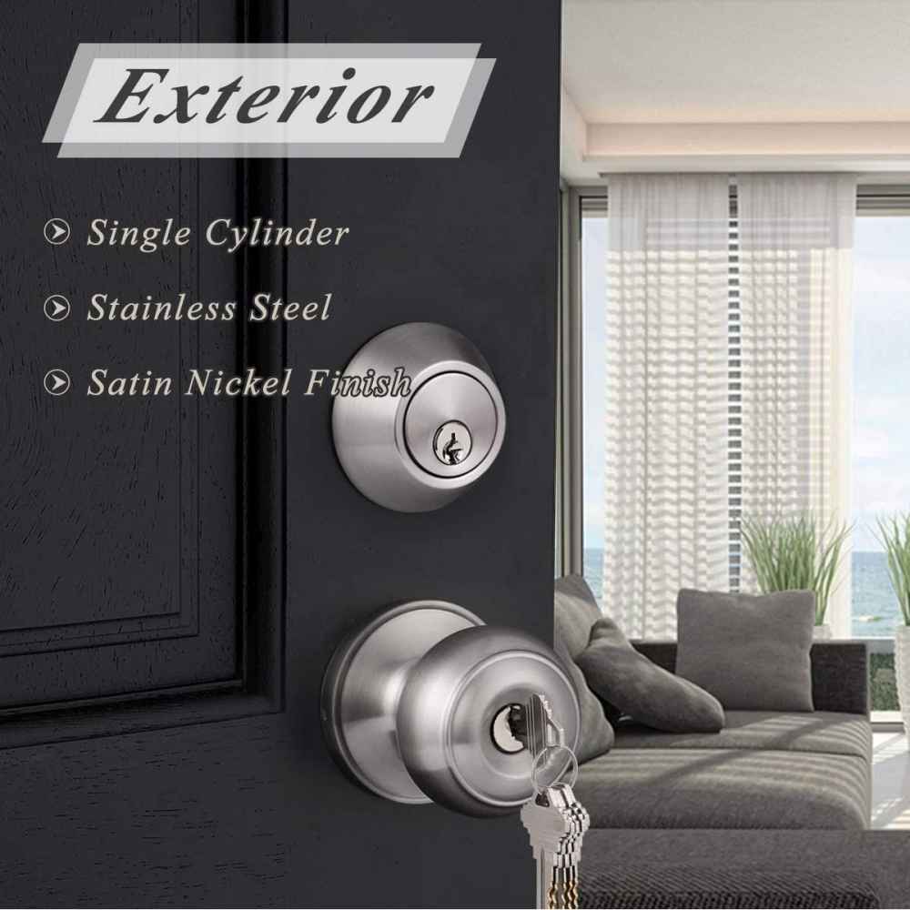 2.5-in. x 0.03-in. Stainless Steel Door Door Lock In Satin Nickel