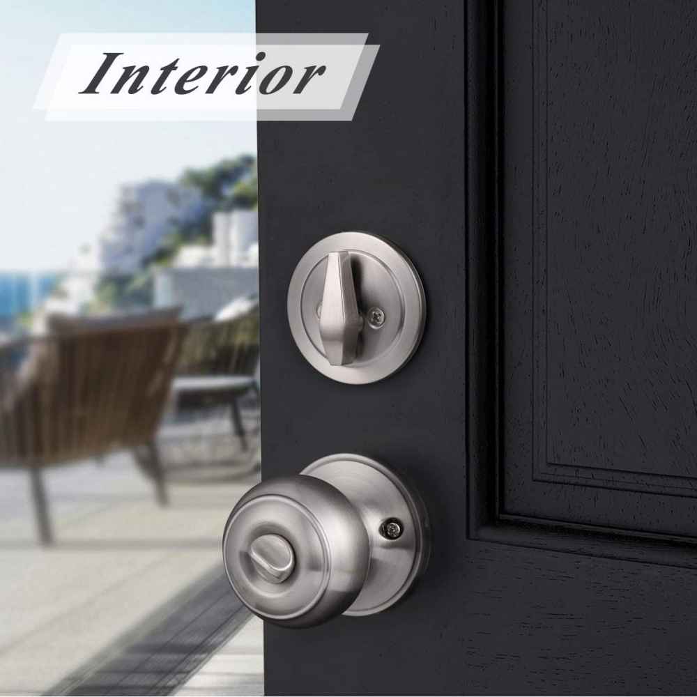 2.5-in. x 0.03-in. Stainless Steel Door Door Lock In Satin Nickel