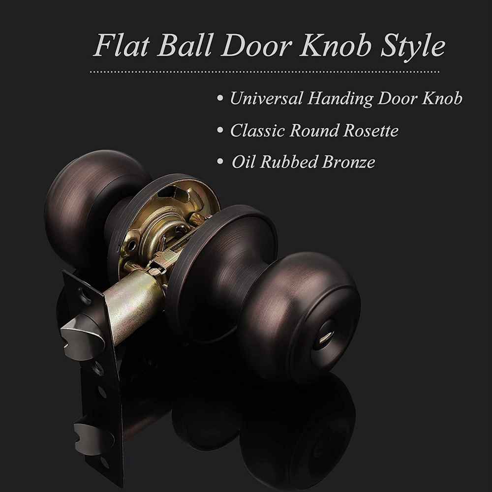 2.2-in. x 0.04-in. Stainless Steel Door Door Lock In Oil Rubbed Bronze