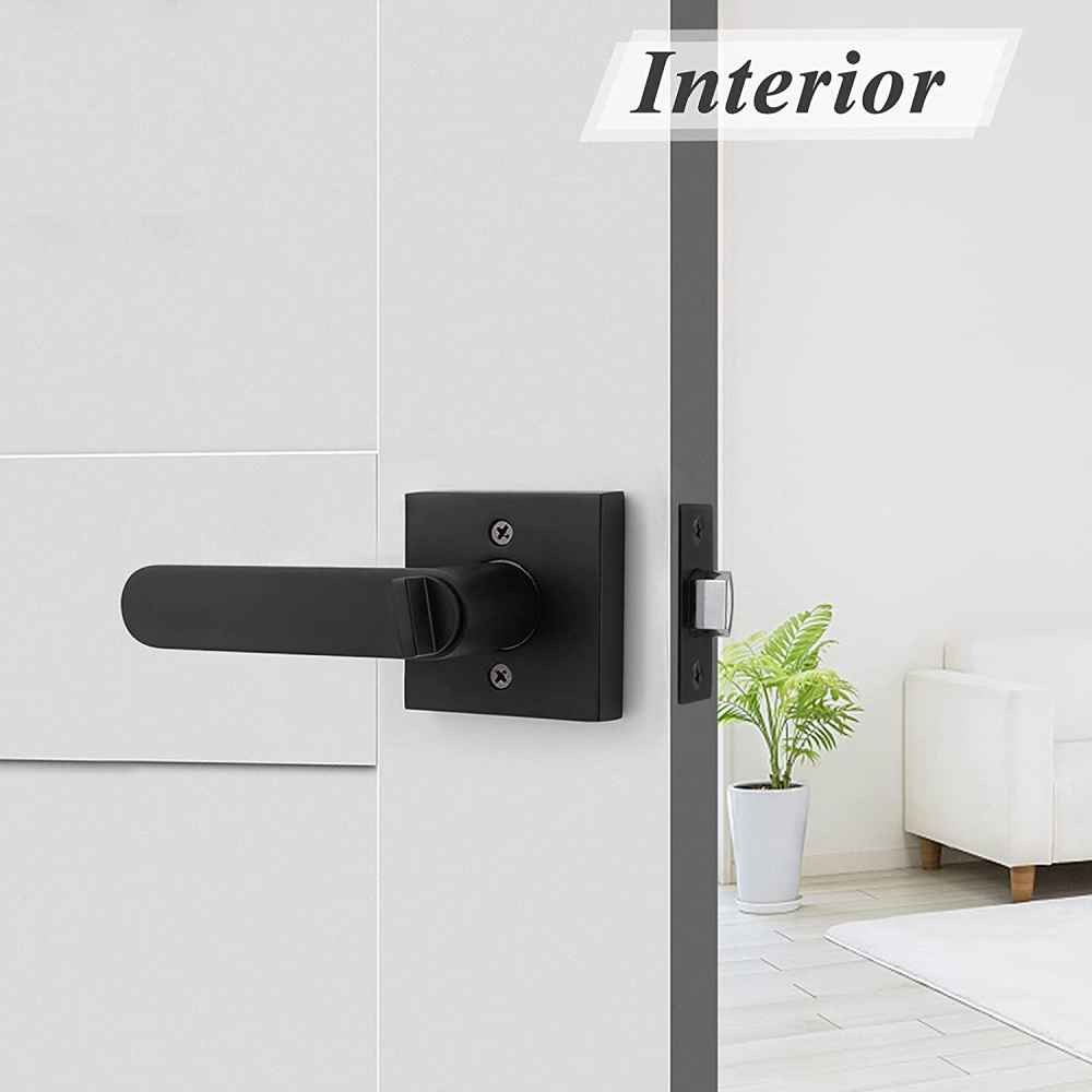 5-in. x 0.03-in. Zinc Alloy Door Door Lock In Black