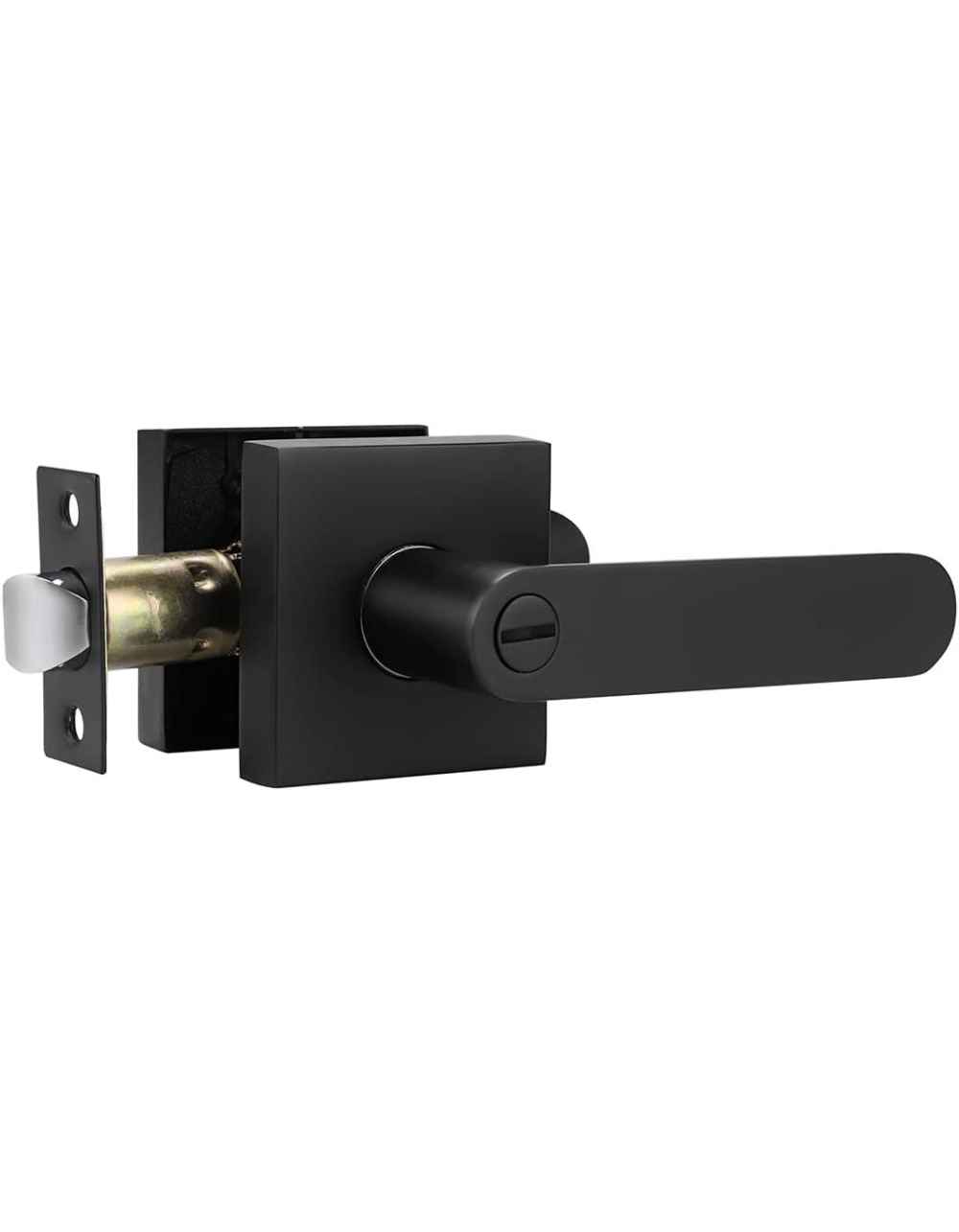5-in. x 0.03-in. Zinc Alloy Door Door Lock In Black