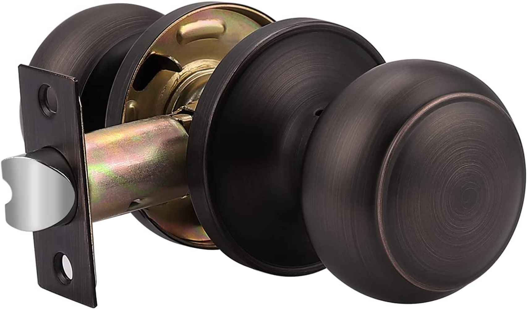 2-in. x 0.01-in. Stainless Steel Door Door Lock In Oil Rubbed Bronze