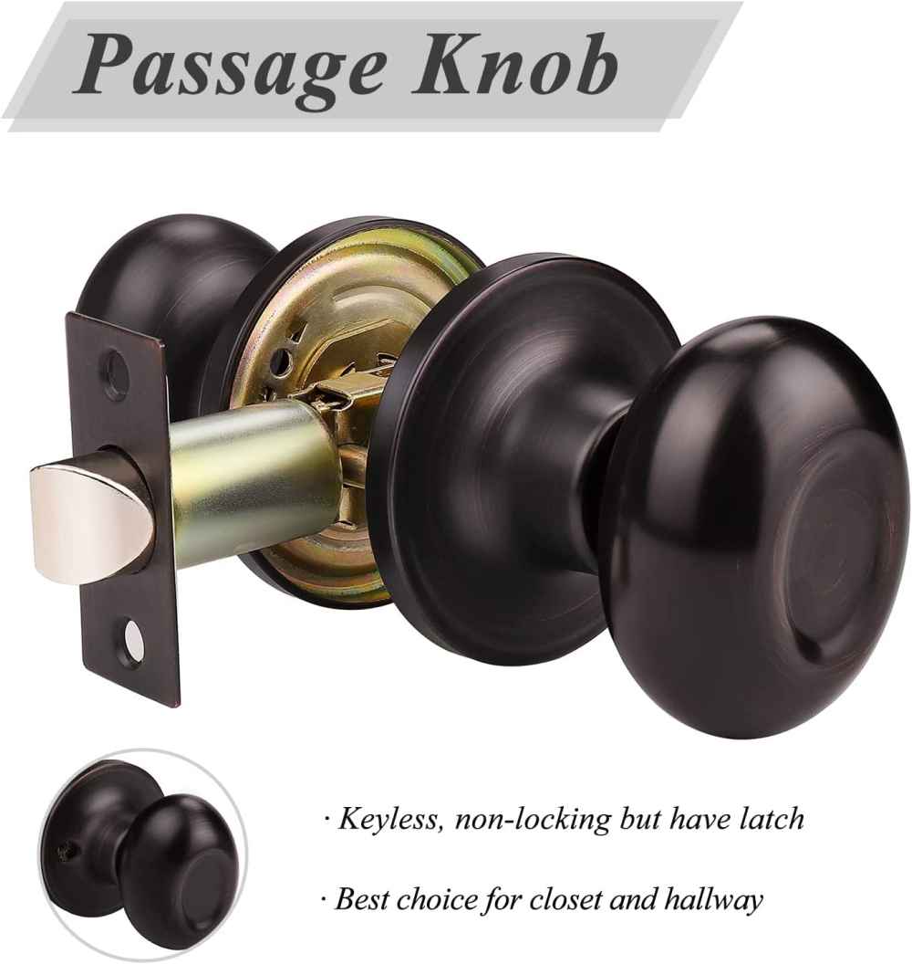 2.2-in. x 0.03-in. Stainless Steel Door Door Lock In Oil Rubbed Bronze