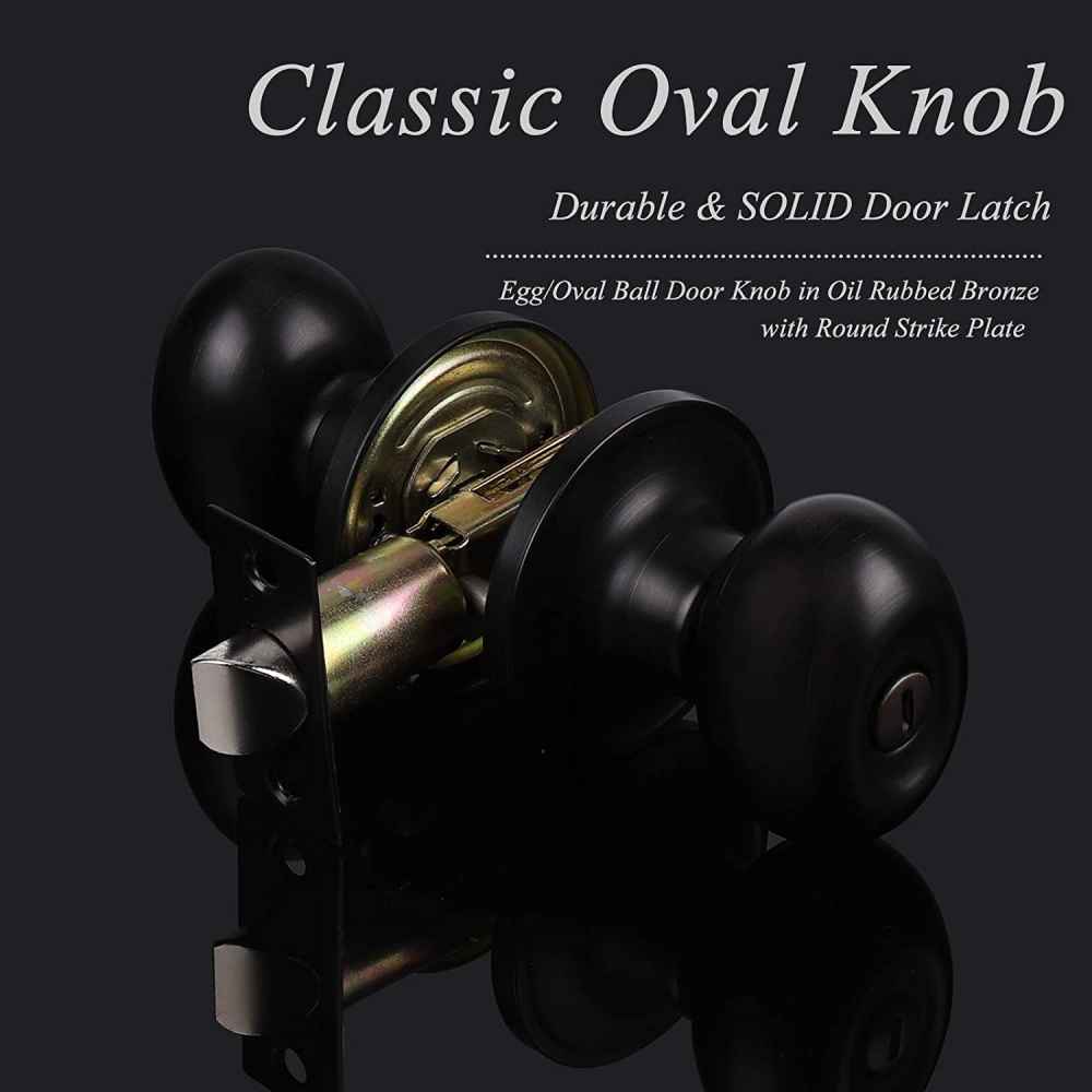 2.5-in. x 0.03-in. Stainless Steel Door Door Lock In Oil Rubbed Bronze