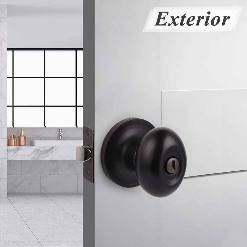 2.5-in. x 0.03-in. Stainless Steel Door Door Lock In Oil Rubbed Bronze