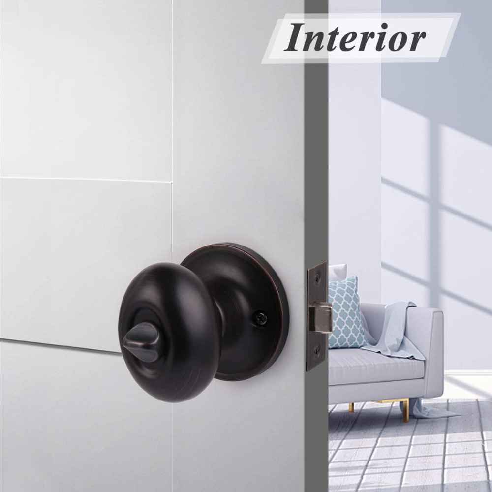 2.5-in. x 0.03-in. Stainless Steel Door Door Lock In Oil Rubbed Bronze