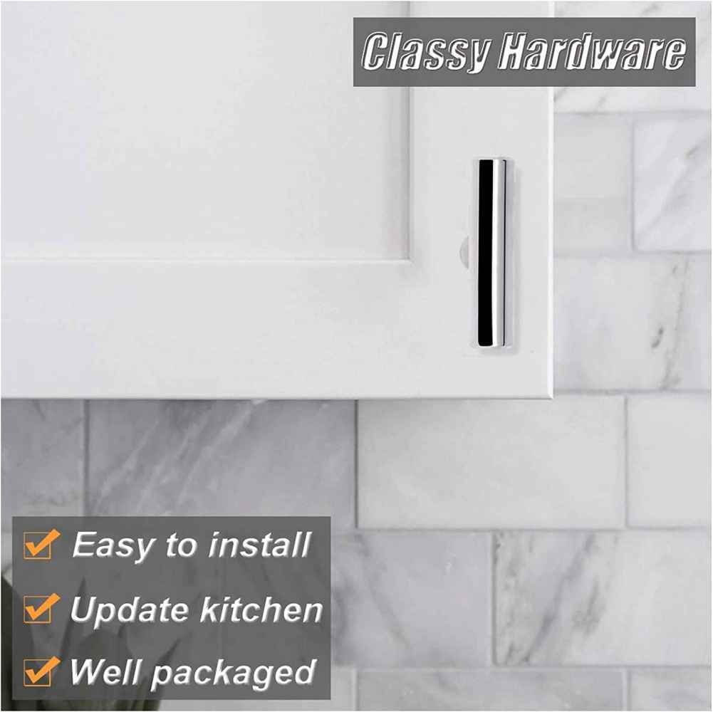 3.93-in. x 0.03-in. Stainless Steel Cabinet Cabinet Knob In Chrome