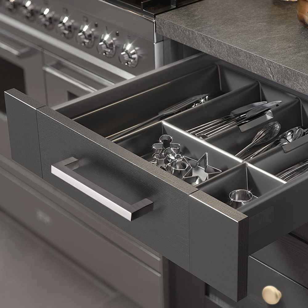 5.5-in. x 1.25-in. Stainless Steel Cabinet Cabinet Handle In Brushed Nickel