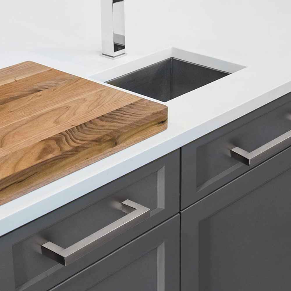 5.5-in. x 1.25-in. Stainless Steel Cabinet Cabinet Handle In Brushed Nickel