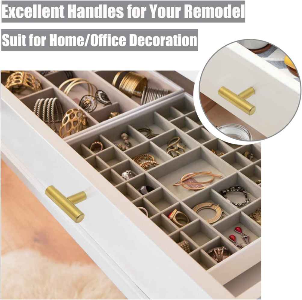 2-in. x 0.03-in. Stainless Steel Cabinet Cabinet Knob In Brass