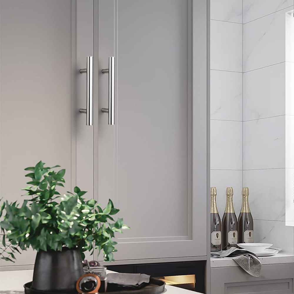 5-in. x 0.04-in. Stainless Steel Cabinet Cabinet Handle In Chrome