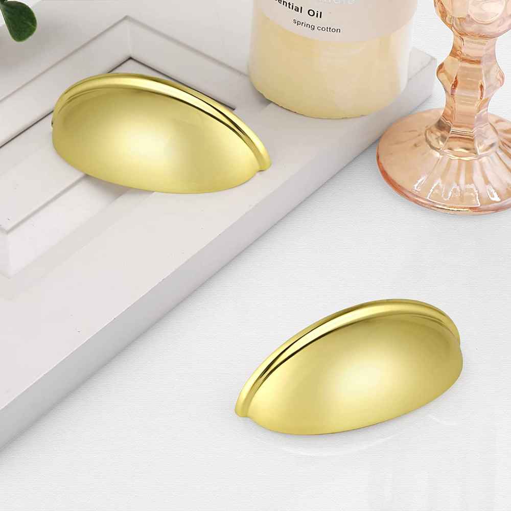 3.07-in. x 0.03-in. Stainless Steel Cabinet Cabinet Handle In Gold