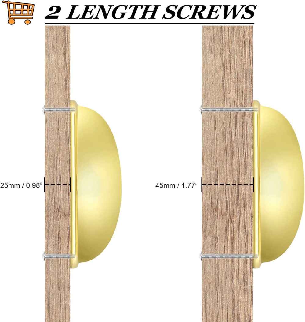 3.07-in. x 0.03-in. Stainless Steel Cabinet Cabinet Handle In Gold