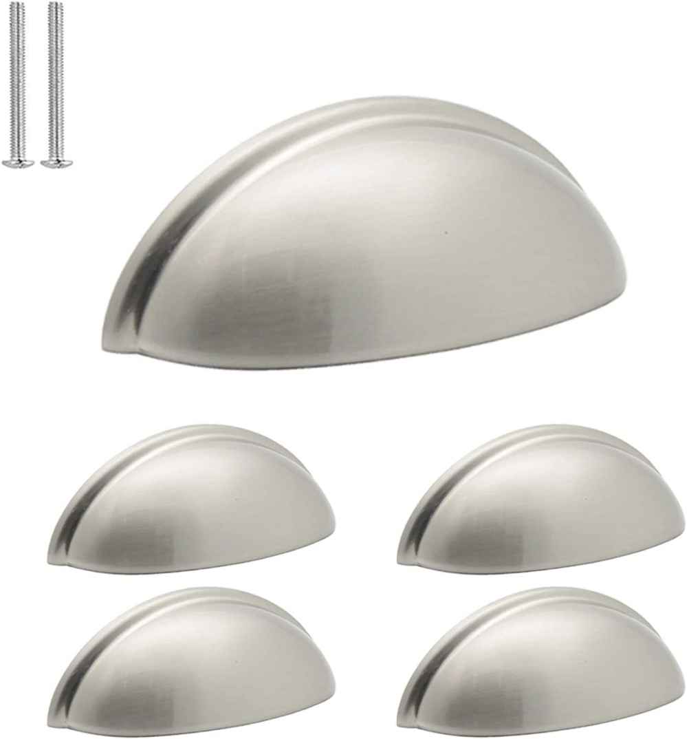3.07-in. x 0.8-in. Zinc Alloy Cabinet Cabinet Handle In Brushed Nickel