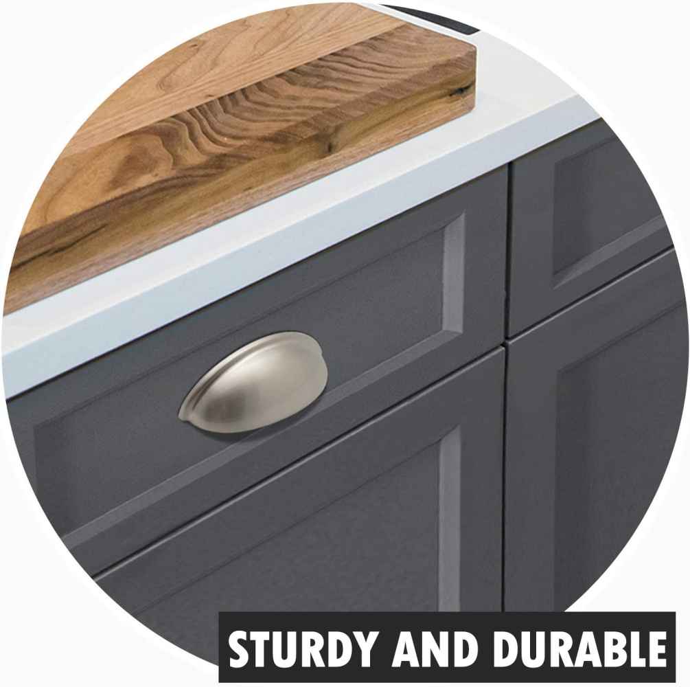 3.07-in. x 0.8-in. Zinc Alloy Cabinet Cabinet Handle In Brushed Nickel