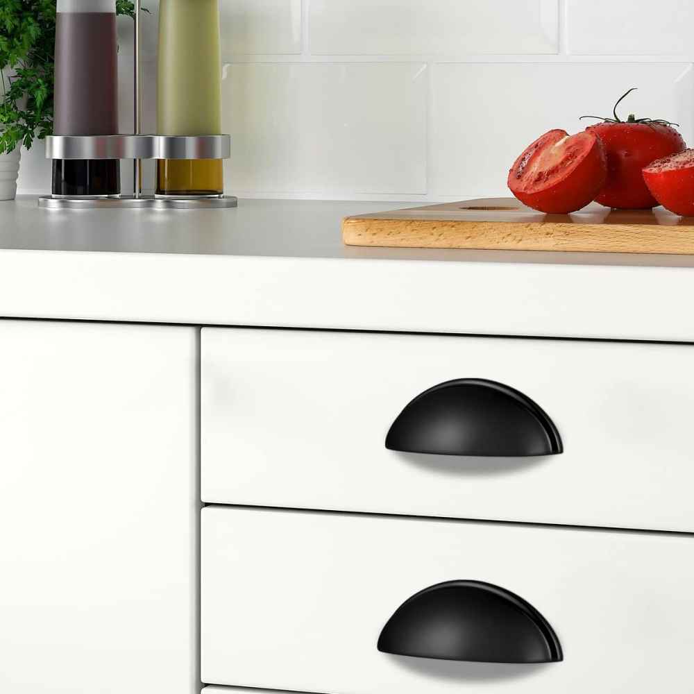 1.04-in. x 0.04-in. Zinc Alloy Cabinet Cabinet Handle In Black