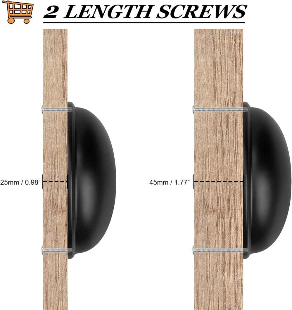 1.04-in. x 0.04-in. Zinc Alloy Cabinet Cabinet Handle In Black