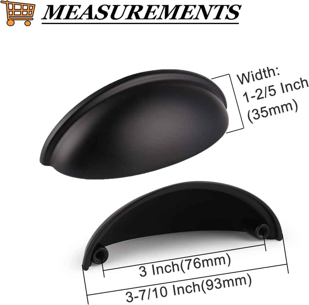 1.04-in. x 0.04-in. Zinc Alloy Cabinet Cabinet Handle In Black