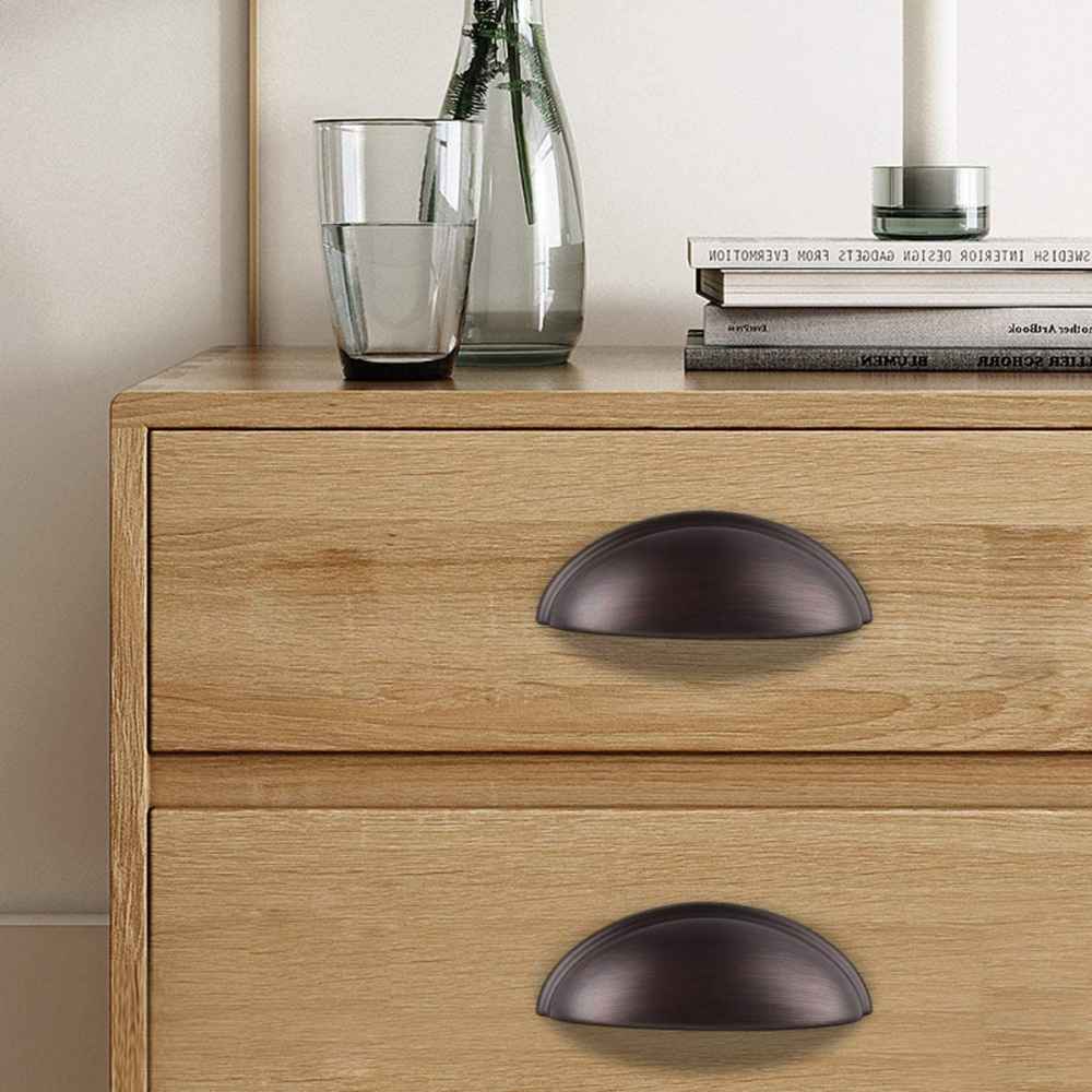 1.04-in. x 0.04-in. Zinc Alloy Cabinet Cabinet Handle In Oil Rubbed Bronze
