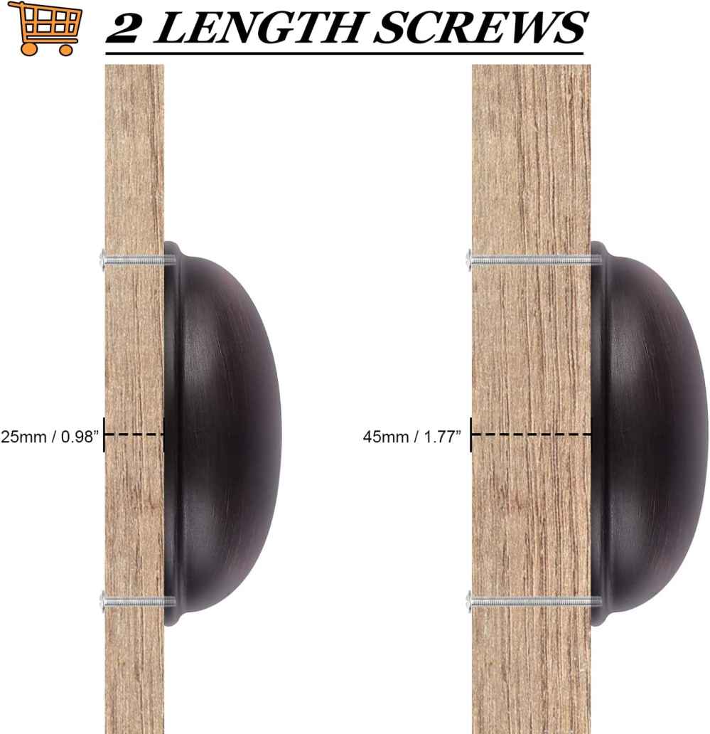 1.04-in. x 0.04-in. Zinc Alloy Cabinet Cabinet Handle In Oil Rubbed Bronze