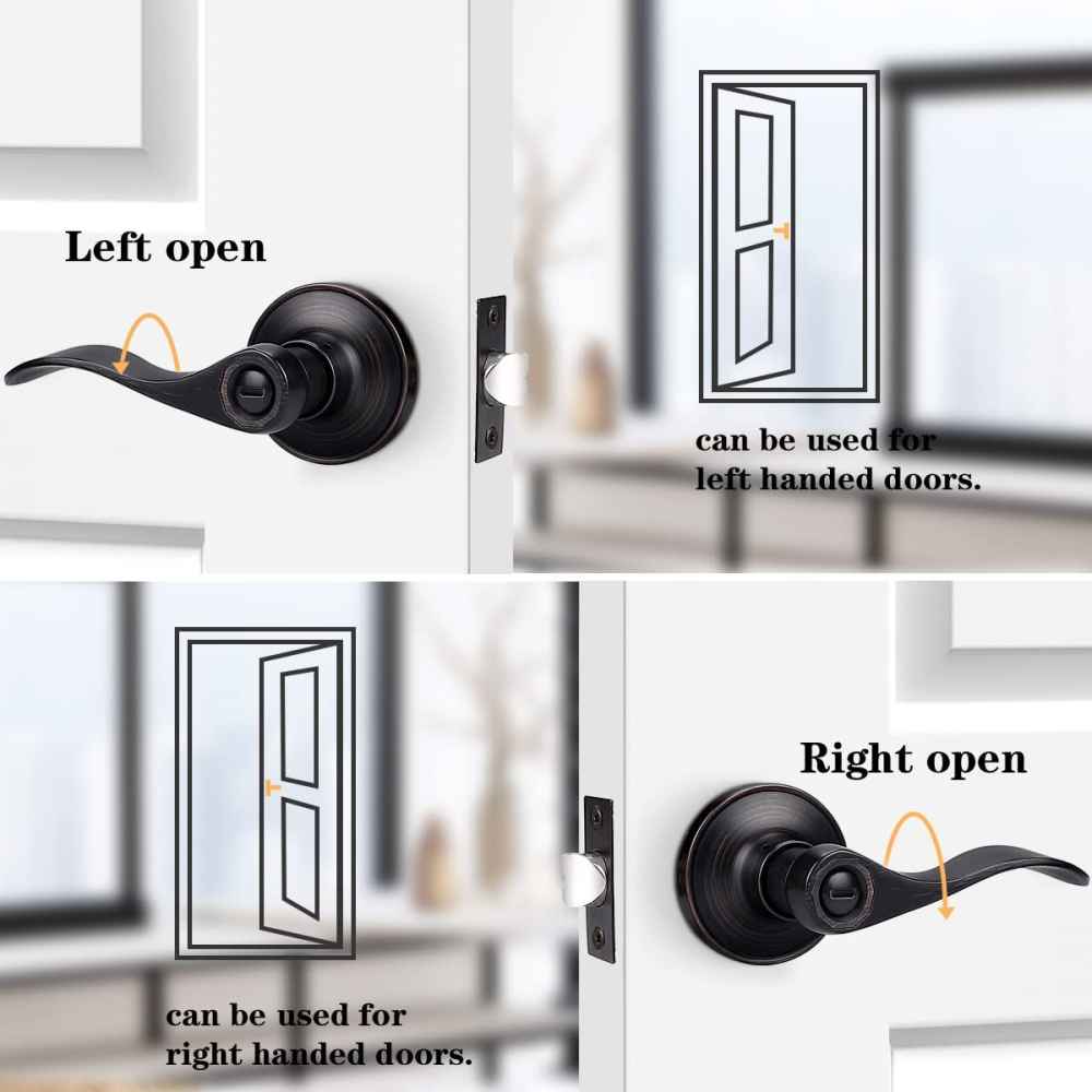 2.5-in. x 0.03-in. Stainless Steel Door Door Lock In Oil Rubbed Bronze