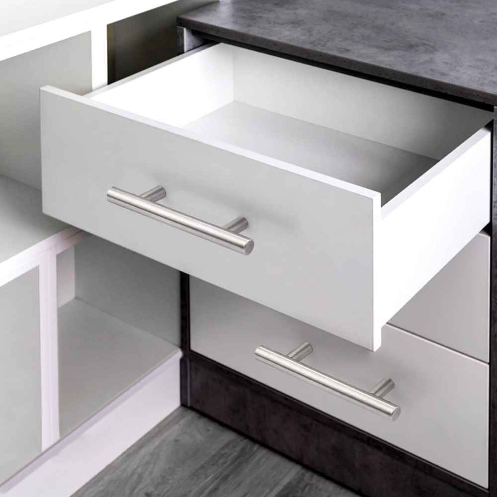 5-in. x 1.25-in. Stainless Steel Cabinet Cabinet Handle In Brushed Nickel