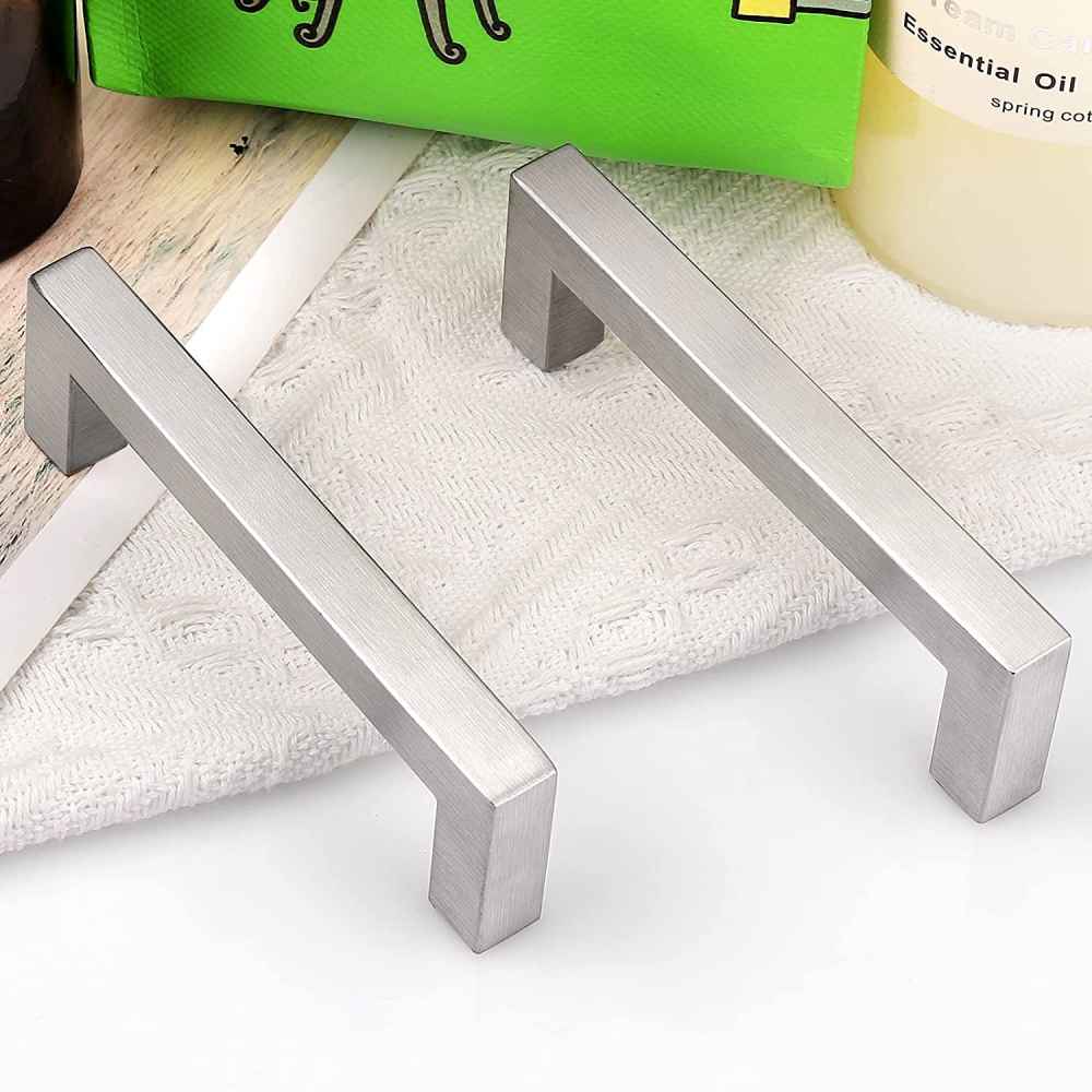 4.5-in. x 1.25-in. Stainless Steel Cabinet Cabinet Handle In Brushed Nickel