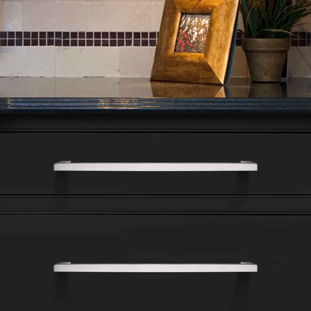 8-in. x 1.25-in. Stainless Steel Cabinet Cabinet Handle In Brushed Nickel