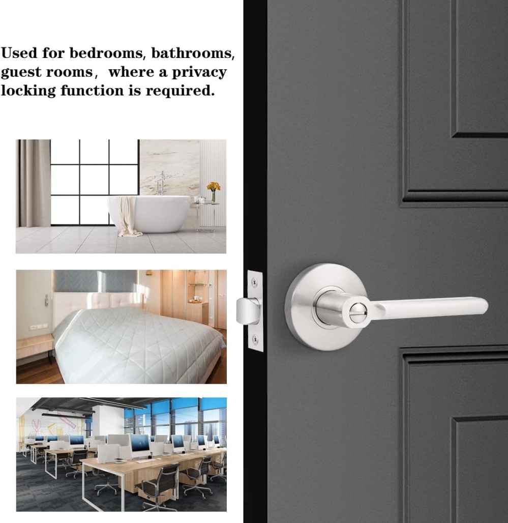 5-in. x 0.01-in. Stainless Steel Door Door Lock In Satin Nickel