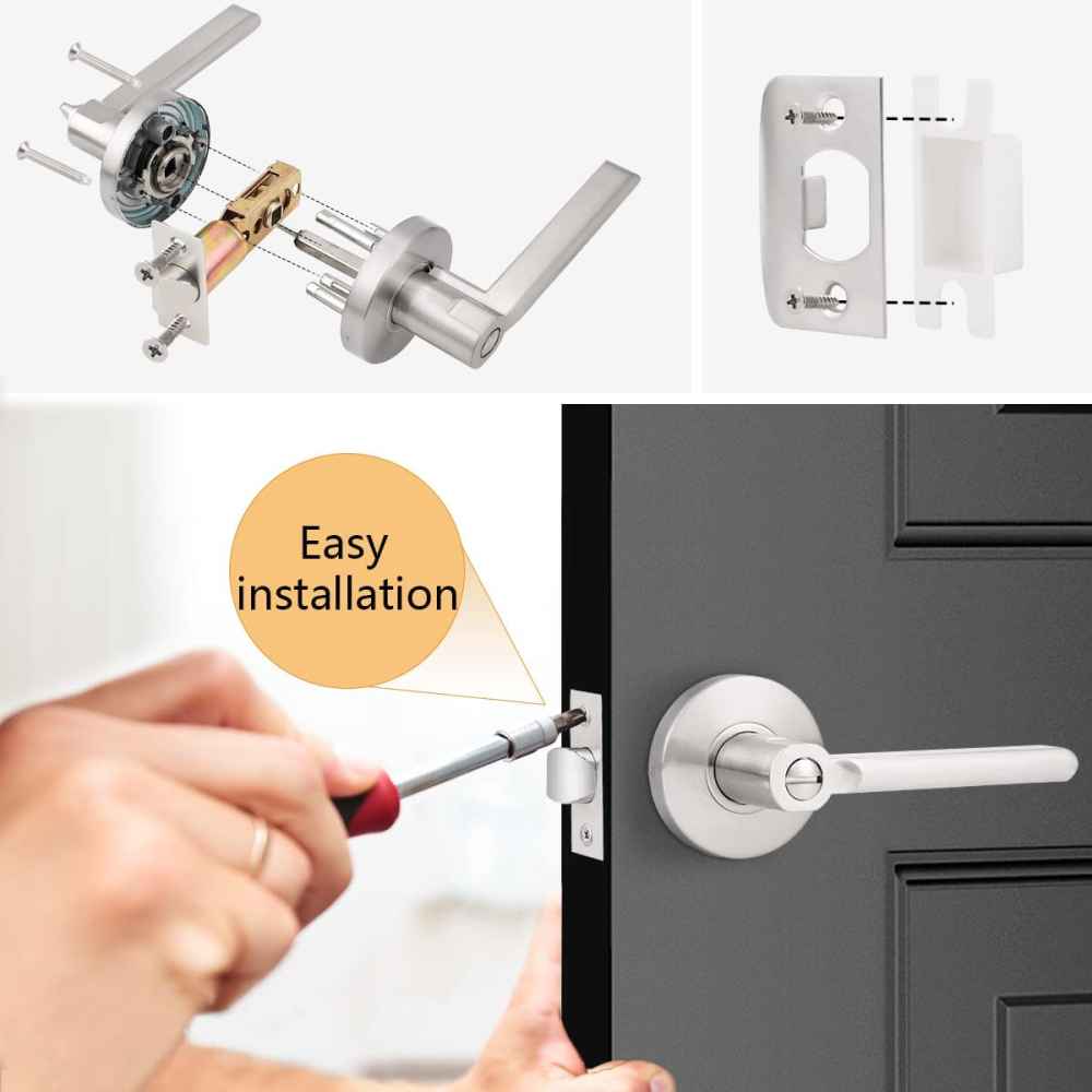 5-in. x 0.01-in. Stainless Steel Door Door Lock In Satin Nickel