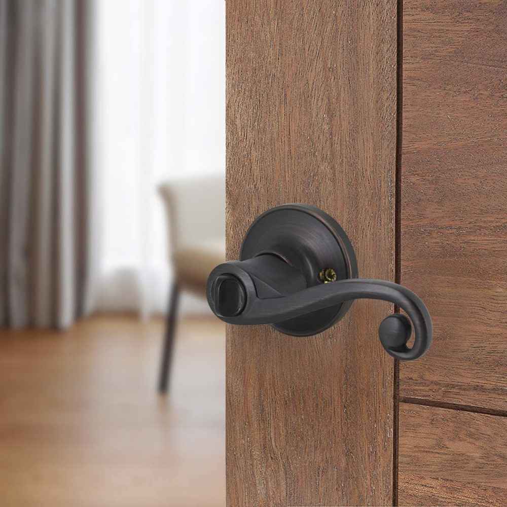 2.5-in. x 0.03-in. Zinc Alloy Door Door Lock In Oil Rubbed Bronze