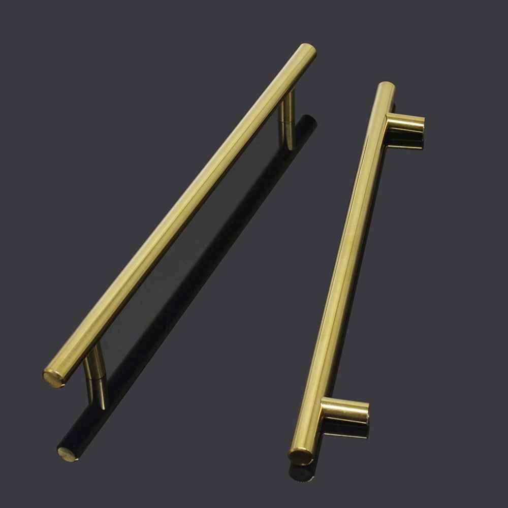 11.03-in. x 1.25-in. Stainless Steel Cabinet Cabinet Handle In Brushed Gold