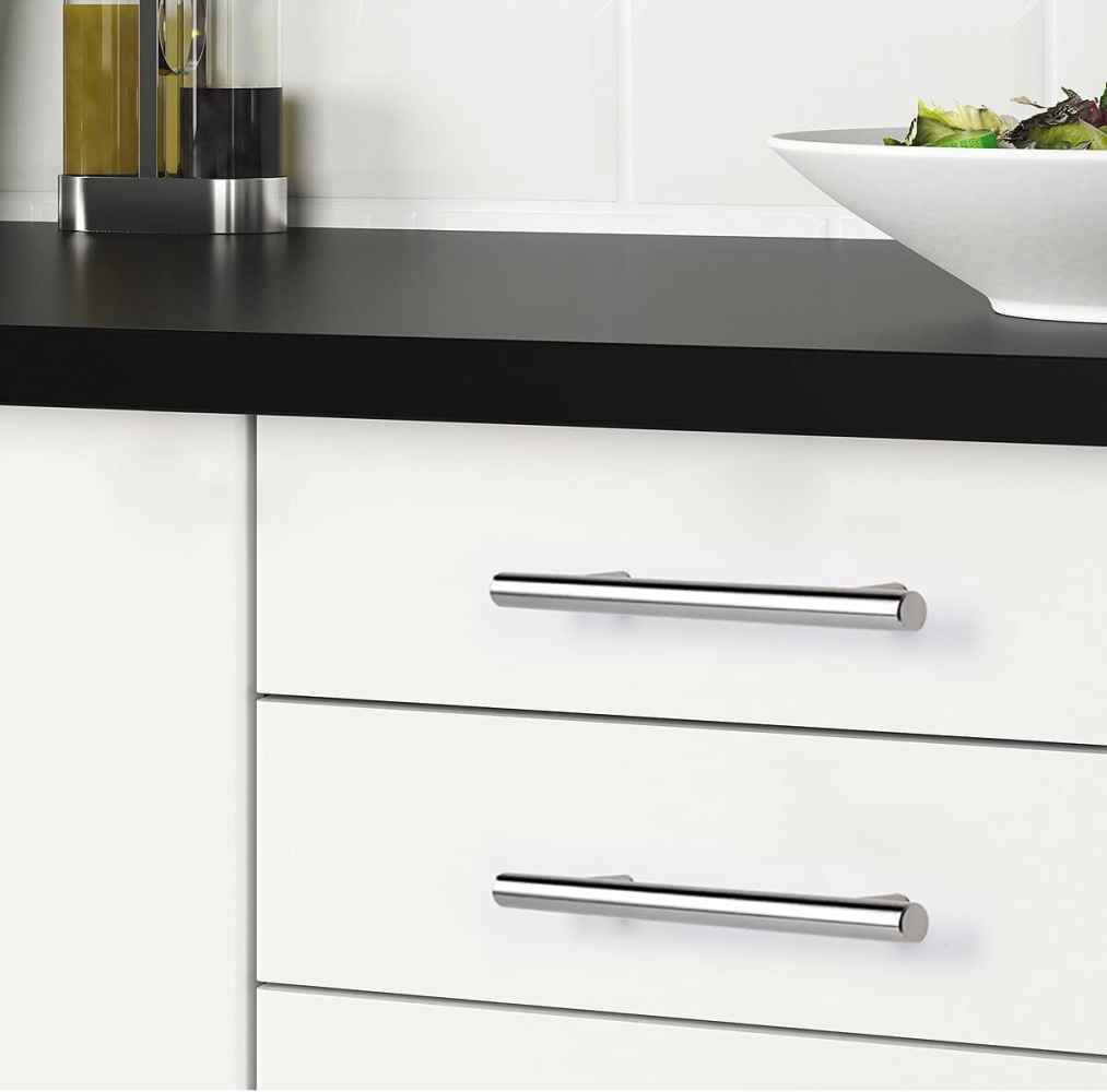 7.56-in. x 1.25-in. Stainless Steel Cabinet Cabinet Handle In Chrome