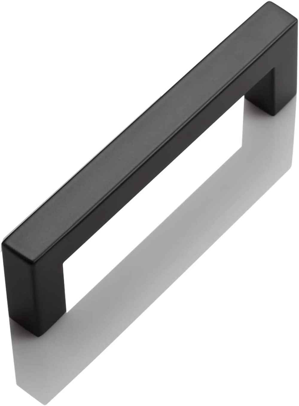 4.5-in. x 1.25-in. Stainless Steel Cabinet Cabinet Handle In Black