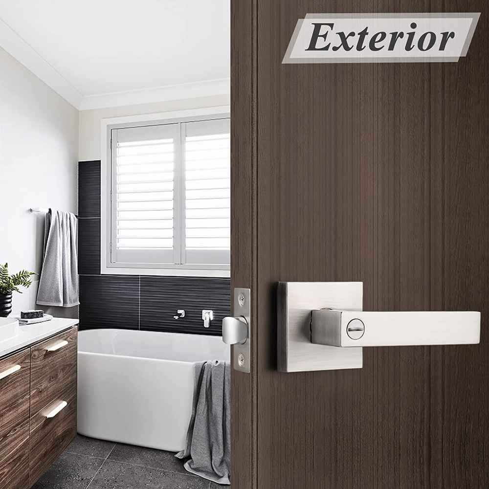 4.8-in. x 0.03-in. Zinc Alloy Door Door Lock In Satin Nickel