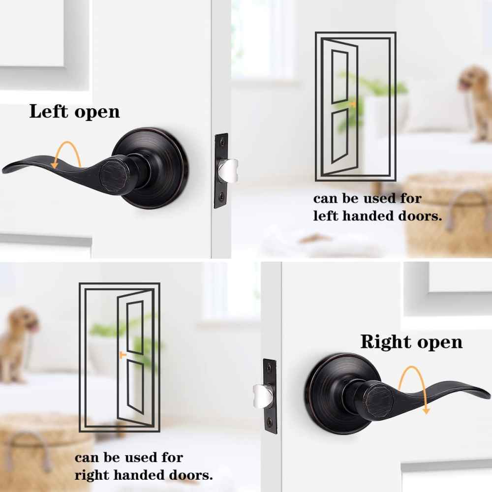 5.2-in. x 0.03-in. Stainless Steel Door Door Lock In Oil Rubbed Bronze