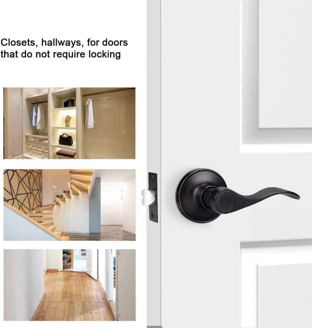 5.2-in. x 0.03-in. Stainless Steel Door Door Lock In Oil Rubbed Bronze
