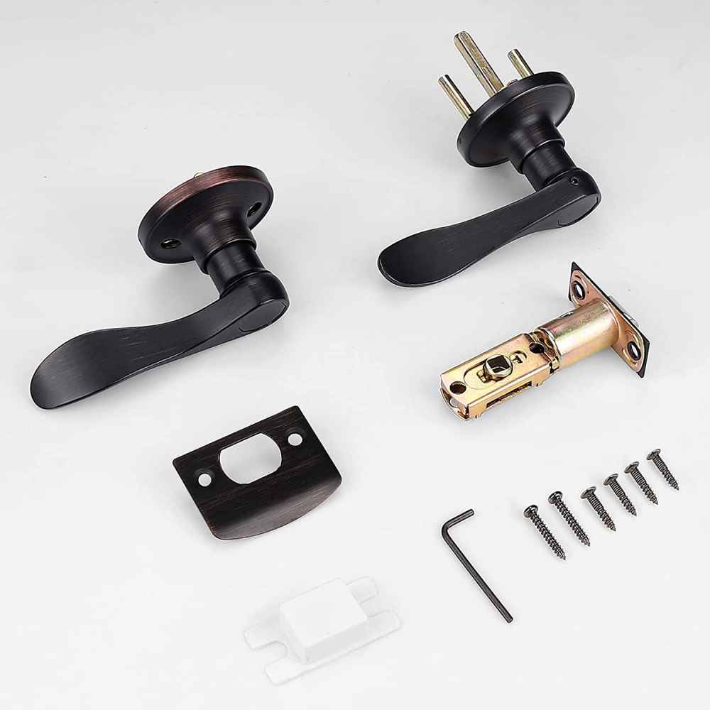 5.2-in. x 0.03-in. Stainless Steel Door Door Lock In Oil Rubbed Bronze