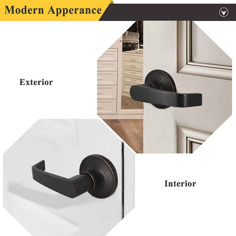 2.5-in. x 0.03-in. Zinc Alloy Door Door Lock In Oil Rubbed Bronze